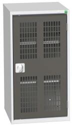 bott Műhelyszekrény polcokkal Bott Verso, drótajtó, 100 x 52, 5 x 55 cm, 2 polc, szürke-antracit