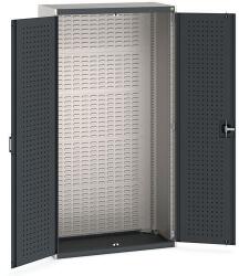 bott Műhelyszekrények perforált panelekkel doboz/szerszámtartókhoz, 200 x 105 x 52, 5 cm, szürke-antracit