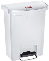 Rubbermaid Slim Jim Step On Front Step szemeteskuka, műanyag, 30 l, fehér