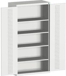 bott Műhelyszekrény Bott Cubio, 200 x 105 x 65 cm, perforált ajtó, szürke-szürke
