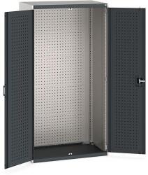 bott Műhelyszekrény perforált panelekkel szerszám/szerszámtartókhoz, 200 x 105 x 65 cm, szürke-antracit