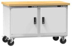 POLAK Mobil műhelyasztal PPS-4M, 1200 x 700 x 810 mm, MULTIPLEX, szürkésszürke