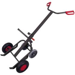 Cordes Rudl RU262 hordókhoz, akár 250 kg-ig, felfújható kerekekkel, szürke