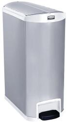 Rubbermaid Slim Jim Step On End Step szemeteskuka, 90 l, matt rozsdamentes acél, fehér