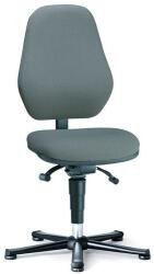 Bimossa Antisztatikus ESD munkaszék Bimos Basic 9157E siklóval, lábtartó nélkül, műbőr, magas háttámla, szürke