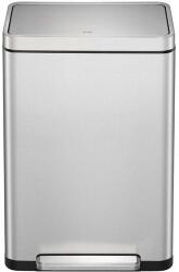 EKO X-Cube pedálos szelektív szemetes, 20+20 l, matt rozsdamentes acél