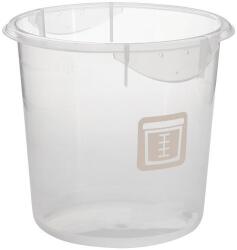 Rubbermaid Kör alakú tárolódoboz, 3, 8 l, zöldségekhez, átlátszó, barna