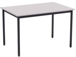 Perfecta étkezőasztal, 120x80 világosszürke/fekete