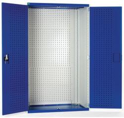 bott Műhelyszekrény perforált panelekkel szerszám/szerszámtartókhoz, 120 x 105 x 65 cm, szürke-kék