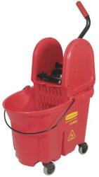 Rubbermaid Combo WaveBrake felmosókocsi függőleges mopfacsaróval, piros