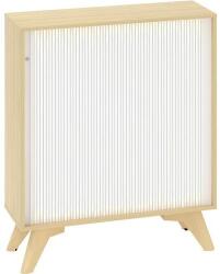 Alfa Office Alacsony szekrény Alfa Root rolózható ajtóval, 1 polc, 120 x 45 x 88, 7 cm, tölgy