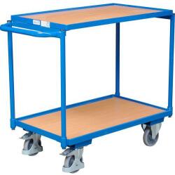 Variofit Polcos kocsi fogantyúval, 250 kg-ig, 2 polc, 85 x 102, 5 x 52, 5 cm, kék