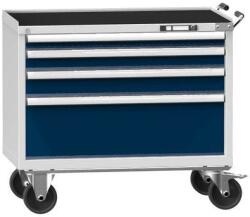 POLAK Műhelykocsi ZCM69-1, 54x27D, 1037 x 600 x 955 mm, szürke-sötétkék