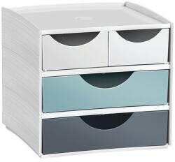 CEP MyCube mini rekesz modul, 4 rekeszes, szürke/kék