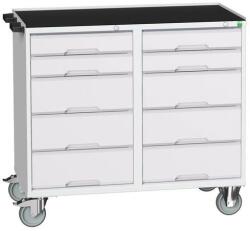 bott Karbantartó fiókos kocsi Bott Verso, 96, 5 x 105 x 55 cm, 10 fiókos, matt, szürke-szürke