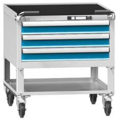 POLAK Műhelykocsi ZBM39-1, 36x36D, 731 x 753 x 810 mm, szürkéskék