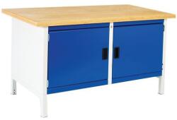 bott Műhelyasztal Bott Cubio Tároló, 84 x 150 x 75 cm, 2 szekrény, multiplex, szürke-kék