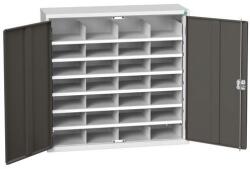 bott Verso fém műhelyszekrény rekesszel, 100 x 105 x 35 cm, 28 rekeszes, szürke-antracit