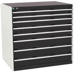 bott Műhely fiókos szekrény Bott Cubio, 100 x 105 x 75 cm, 8 fiókos, szürke-antracit