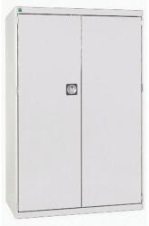 bott Cubio műhelyszekrény, 160 x 105 x 65 cm, perforált ajtó, szürke-szürke