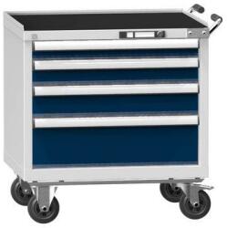 POLAK Műhelykocsi ZDM59-2, 36x27D, 731 x 600 x 810 mm, szürke-sötétkék