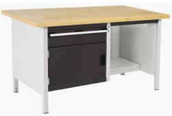 bott Műhelyasztal Bott Cubio Tároló, 84 x 150 x 75 cm, 1 szekrény, 1 fiók, polc, multiplex, szürke-antracit