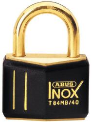 Abus sárgaréz lakat, 30mm, fekete PVC bevonattal
