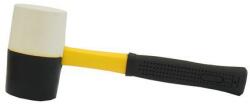 TopTrade gumikalapács, fekete-fehér, üvegszálas nyéllel, O 65 mm / 680 g, profi