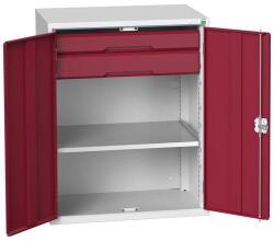 bott Fiókos műhelyszekrény Bott Verso, 100 x 80 x 55 cm, 1 polc, 2 fiók, szürke-piros