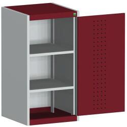 bott Műhelyszekrény Bott Cubio, 100 x 52, 5 x 52, 5 cm, perforált ajtó, szürke-piros