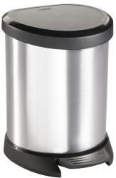 Keter Decobin pedálos szemetes, 5 l, ezüst/fekete