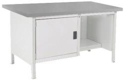 bott Műhelyasztal Bott Cubio Tároló, 84 x 150 x 75 cm, 1 szekrény, polcok, linóleum, szürke-szürke