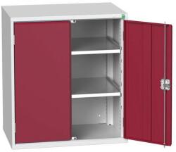 bott Műhelyszekrény polcokkal Bott Verso, 90 x 80 x 55 cm, 2 polc, szürke-piros
