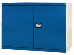 bott Műhelyszekrény Bott Cubio 160, 90 x 130 x 52, 5 cm, perforált ajtó, szürke-kék