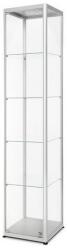 Showdown Displays Dekor üveg termékvitrin világítással, 40 x 40 x 200 cm