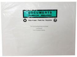 Pac List Öntapadós dokumentumzsebek, nyomtatással, 165 x 228 mm, 1000 db