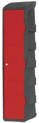 EMP Műanyag öltözőszekrény EMP, 1 rész, piros