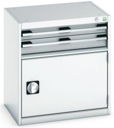 bott Műhely fiókos szekrény Bott Cubio, 70 x 65 x 52, 5 cm, 2 fiók, 1 szekrény, szürke-szürke