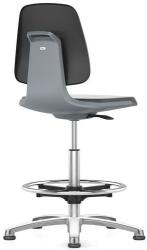 Bimossa Munkaszék Bimos Labsit 9121 siklóval, lábtartóval, műbőr, szürke