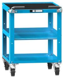 POLAK ZA műhelykocsi, 785 x 578 x 600 mm, 3 polcos, kék