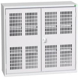 bott Műhelyszekrény polcokkal Bott Verso, drótajtó, 100 x 105 x 35 cm, 2 polc, szürke-szürke