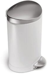 VEPA BINS Félkör alakú szemetes, 6 l, Simpele Human, szín: fehér