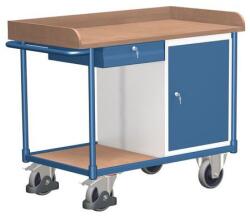 Cordes Műhelykocsi szekrénnyel és fiókkal, 95, 5 x 122 x 64 cm, kék