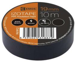 EMOS villanyszerelési PVC szigetelőszalag, 19 mm széles, 10 db, 10 m, fekete