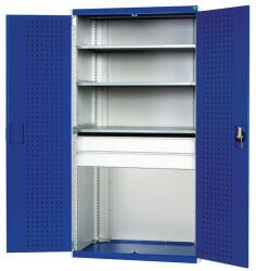 bott Műhely szekrény fiókokkal Bott Cubio, 200 x 105 x 65 cm, 3 polc, 2 fiók, szürke-kék