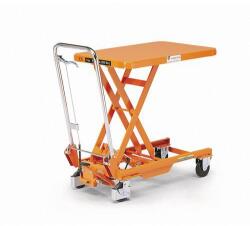 Bishamon mobil hidraulikus emelőasztal, 150 kg-ig, lemez 70 x 45 cm
