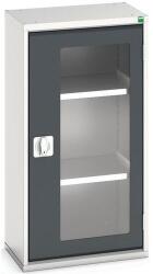 bott Műhelyszekrény átlátszó ajtókkal Bott Verso, 100 x 52, 5 x 35 cm, 2 polccal, szürke-antracit