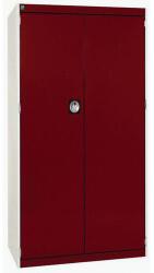 bott Műhelyszekrény Bott Cubio, 160 x 80 x 65 cm, perforált ajtó, szürke-piros