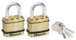 Master Lock Sárgaréz lakat készlet Master Lock Excell 45mm, 2 db