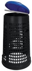 VEPA BINS Ruff perforált, kerek műanyag szemetes, 110 l, fekete kék